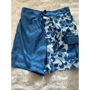 Joe Boxer Men’s Sz. L Tropical Flower Swim Trunks. Exc. Condition